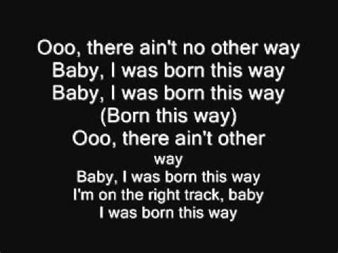 born lyrics|song lyrics born this way.